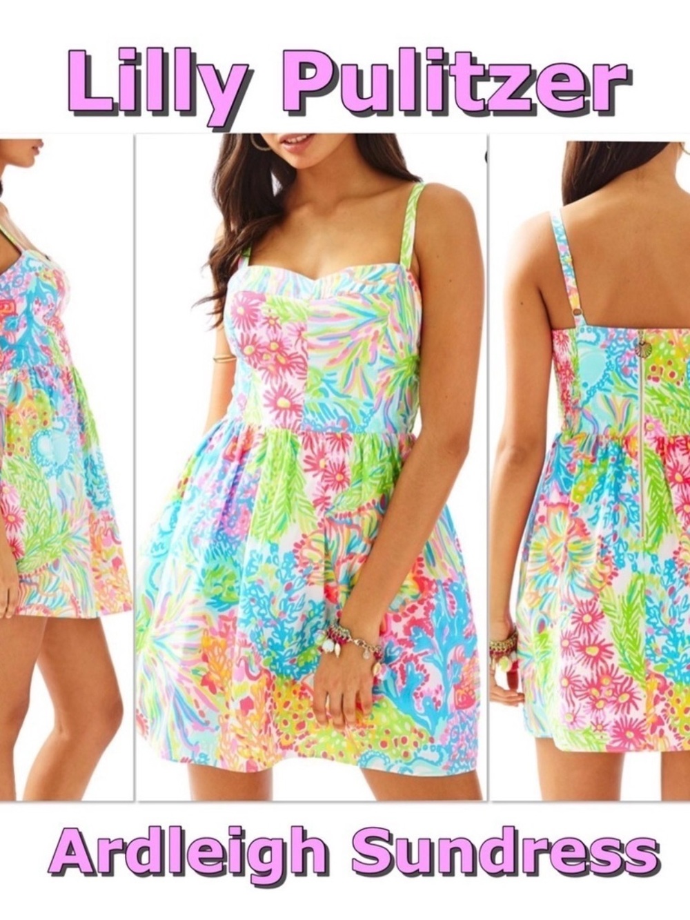 Lilly Pulitzer Ardleigh Fit and Flare Sundress in “Lovers Coral”